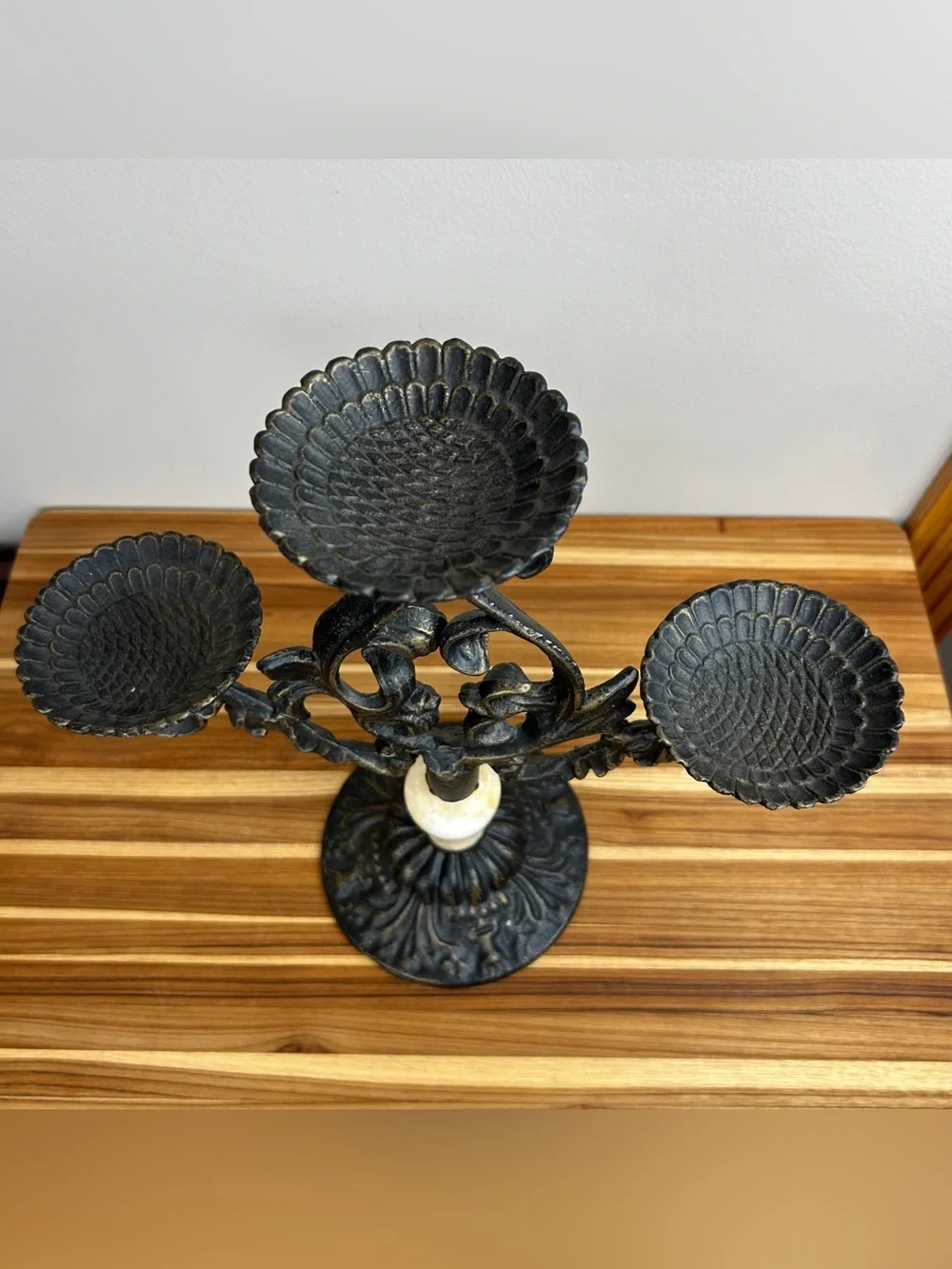 Cast Iron Candelabra Candle Holder